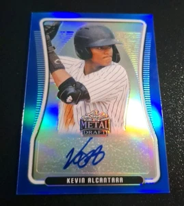 "HOT" 2020 LEAF METAL DRAFT BLUE AUTO #BAP-KA2 KEVIN ALCANTARA CHICAGO CUBS /35 - Bild 1 von 2