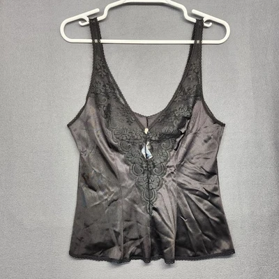 Camisola Maidenform vintage para mujer 36 encaje Chantilly Rose ILGWU hecha en EE. UU. AÑOS 70 Foto 1 de 4