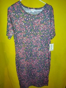 Lularoe Julia Women's Pullover Dress Sz Medium M NWT Crazy Spacey Trip Fade New - Picture 1 of 5