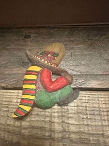 Herr mit Sombrero Handarbeit Weihnachtsschmuck - Bild 1 von 3