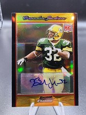2007 Bowman Chrome Gold Refractor Autograph Rookie /50 #BC67 Brandon Jackson
