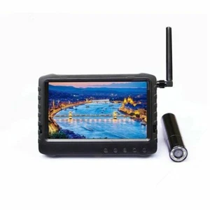 Telecamera di ispezione boroscopio wireless 2,4 G alimentata a batteria con mini DVR da 5 pollici - Foto 1 di 12