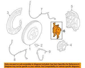 BMW OEM 2020 530e xDrive componentes de freno - pastillas de freno 34106898266 - Imagen 1 de 2