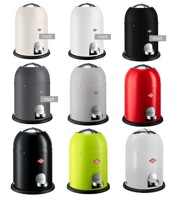 Wesco Mülleimer Abfalleimer Single Master 9 Liter Eimer Metall Soft Closed Retro - Bild 1 von 3