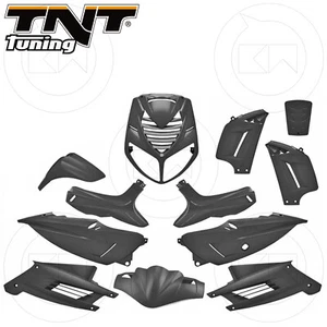 KIT CARENE 13 PEZZI COMPLETO VERNICIATA NERO METAL PEUGEOT SPEEDFIGHT 2 50 2006 - Picture 1 of 2