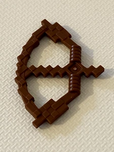 LEGO Minecraft Reddish Brown Weapon Bow Pixelated Arrow Drawn 18792 Set 21121 - Picture 1 of 1