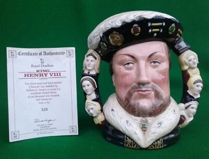 ROYAL DOULTON “KING HENRY VIII” LARGE CHARACTER JUG - LTD ED WITH COA - D6888. - Picture 1 of 15