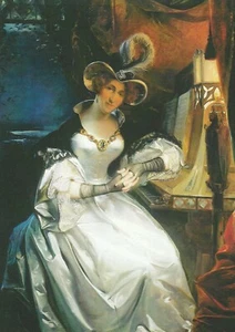 ***ORIGINAL POSTCARD***KÖNIGIN-QUEEN HORTENSE-HERZOGIN VON SAINT LEU-ADEL - Bild 1 von 2