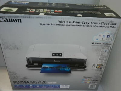 New Canon Pixma MG7120 All-In-One Inkjet color Printer no warranty 7120 ink jet - Image 1 of 4
