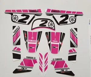 Graphic Kit Deco Rose MX GIRLY pour YAMAHA PW 50 PW50 Piwi Qualité Standard - Picture 1 of 2