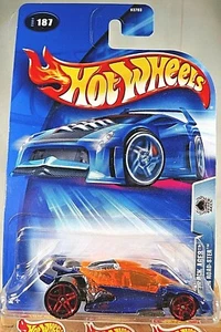 2004 Hot Wheels #187 Track Aces OPEN ROAD-STER Blue w/Red Pr5 Spoke Wheels - Picture 1 of 5