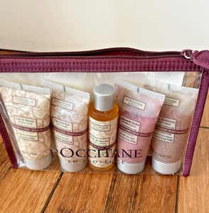 New L'OCCITANE 5 pc Travel Set w/ Pouch GRAPE CURE Vintage - Picture 1 of 4