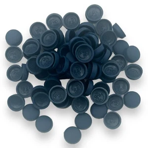 Azul real, dos piezas mate 6/8 g domo tornillo Snap-Caps™ cubierta tornillos de plástico - Imagen 1 de 3