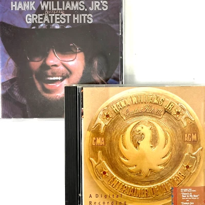 Комплект из 2 компакт-дисков Hank Williams Jr Greatest HIts I + III Country 1982-1989 - Изображение 1 из 4