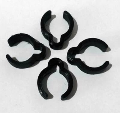 Black Minelab Equinox 600/800 Metal Detector Coil Cable Clips - Image 1 of 4
