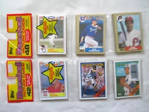 1987 1988 Topps Rack Pack Puckett Dawson Will Clark Matt Williams Tarjetas muestra #R - Imagen 1 de 3