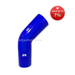 45 Degree Silicone Hose Elbow Intercooler Pipe Tube Blue 1.50"Diameter 6''L New - Picture 1 of 8
