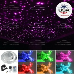 300x RGBW LED Car Home Fiber Optic Twinkle Star Roof Headliner Ceiling Light Kit - Picture 1 of 12