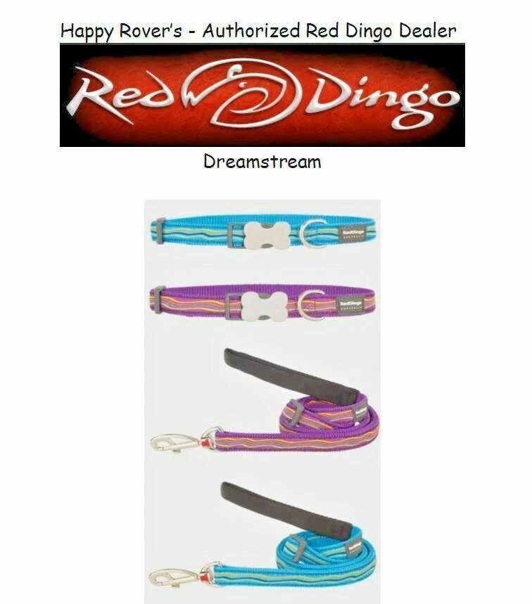 Ошейники или поводки для собак динго премиум-класса красные - Dreamstream - выберите размер/цвет - Изображение 1 из 1