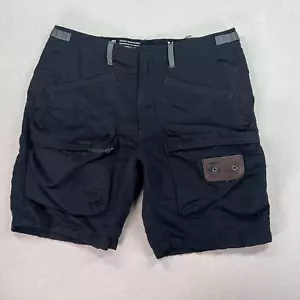 Pantalones Cortos Carga Relajados G Star E Para Hombre 34 (36x10) Negro Mezcla de Lino Exterior Logo - Imagen 1 de 24
