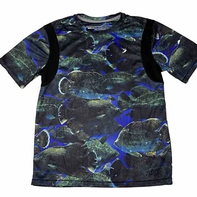 Camiseta Reel Legends Triple Cola Agua Salada Rendimiento Pesca Aquaflauge Grande Foto 1 de 4