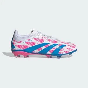 Taglia 9,5 - Tacchetti da calcio Adidas unisex Predator da terra ferma, bianco/rosa. - Foto 1 di 9