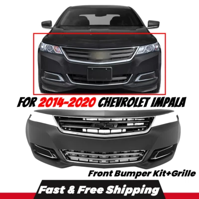 Front Bumper Kit and Grille for 2014 2015 2016 2017-2020 Chevrolet Impala Foto 1 de 4