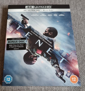 4K Ultra HD + Blu Ray Tenet New Sealed with Sleeve