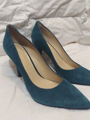 Nuevos zapatos de salón de gamuza NINE WEST Wendle para mujer azules talla 9,5 Ret. $79 Foto 1 de 4