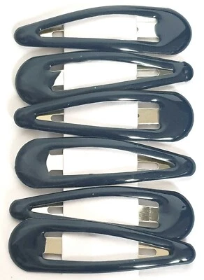 MOLLY AND ROSE NEU Back to School Navy Blau 6er Pack 5cm Sleepies Haarspangen Mode