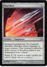 Shuriken *Uncommon* Magic MtG x1 Betrayers of Kamigawa SP