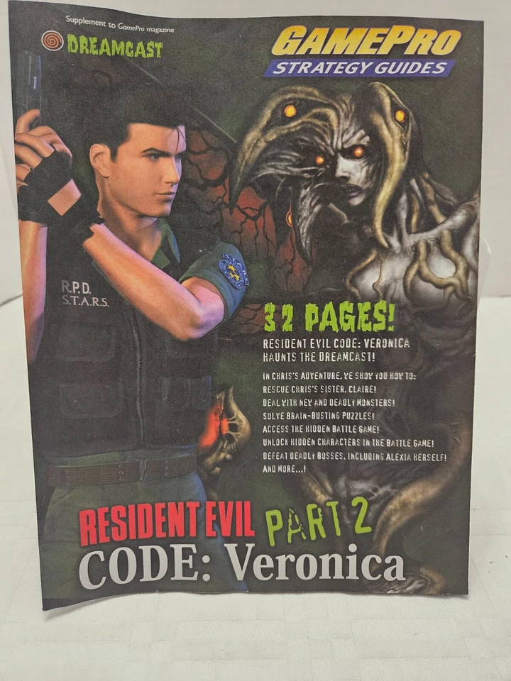 Resident Evil Code: Veronica Strategy Guide Part 2 Game Pro DreamCast - Image 1 of 1