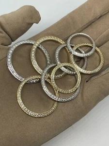 Lunette diamanti zirconio cubico su misura per modelli Datejust RLX - Foto 1 di 4