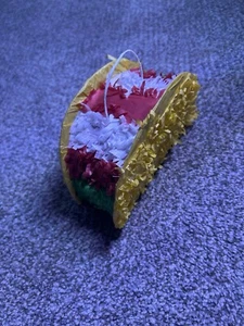 Mini Taco Piñata With Hanging Loop Party Fun Madi Gras Cinco De Mayo Mexican - Picture 1 of 6