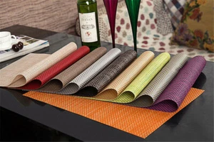 pvc placemat table mat heat insulation pad thickened European style Set of six - Picture 1 of 18