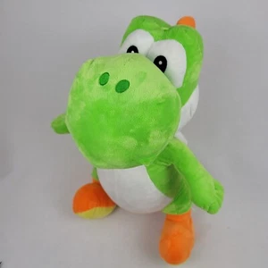 Super Mario Bros Yoshi Peluche Dinosauro Verde Jumbo 20" Peluche Nintendo - Foto 1 di 12