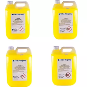 4 x 5 Lt Lemon Pet Disinfectant Dog Cat Kennel Spray Cleaner Fresh Urine - Picture 1 of 2