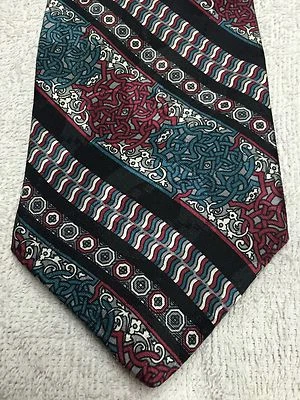 BAJO HOMBRE CORBATA VERDE ROJO GRIS 4 X 59 NUEVO SIN ETIQUETAS Foto 1 de 4