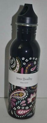Botella de agua Vera Bradley 25 OZ acero inoxidable pintada cachemira NUEVA Foto 1 de 4