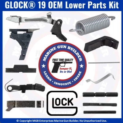 Glock 19 原始设备制造商下部零件套件第 3 代 G19 LPK 9 毫米正版工厂装甲机组装 — 第 1/4 张图片