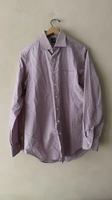 Sid Mashburn 男式 15 码 1/2 34 长袖纽扣正装衬衫 000083 — 第 1/4 张图片