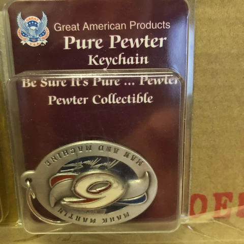 Mark Martin #6 1998 Man and Machine NASCAR  Pewter Key Chain Cover