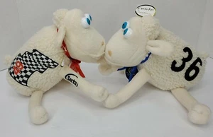 SERTA SHEEP NUMBER #49 Nascar & # 36 SLEEP COUNTING SHEEP PLUSHIE NWT - Picture 1 of 2