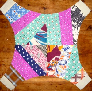 Antique Vintage ROCKY ROAD to KANSAS Quilt Block Variation c. 1930-40’s - Picture 1 of 5