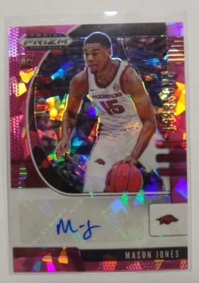 2020 Prizm Draft Picks Mason Jones Pink Ice Prizm RC Auto #PA-MJ - Image 1 of 2