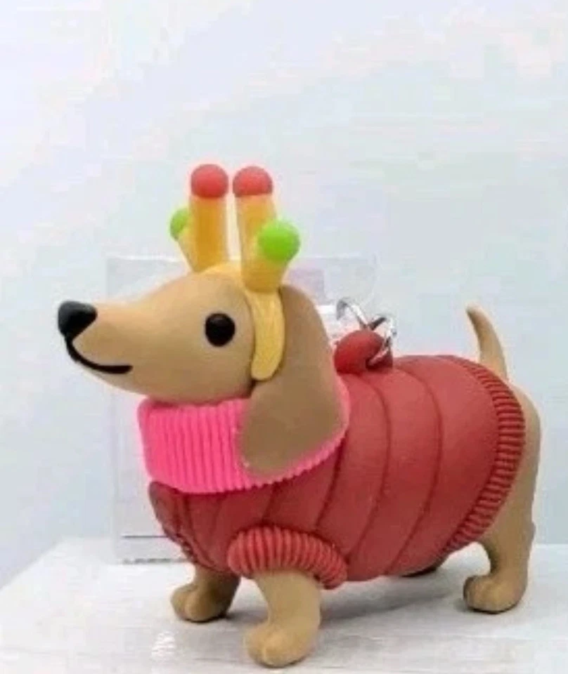 Bath and Body Works Christmas Jolly Pup Dachshund Dog Pocket * Bac Holder New🐶 - Image 1 of 1