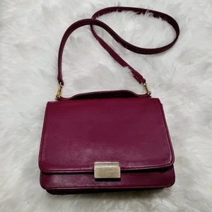 Lauren Merkin Umhängetasche Damen Burgund Leder Crossbody - Bild 1 von 18