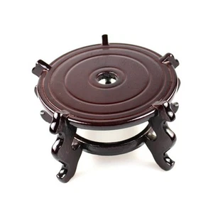 Feng Shui Chinese Wooden Fishbowl Planter Display Stand (10 Inch) - Picture 1 of 8