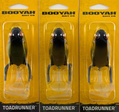 (LOTE DE 3) BOOYAH TOADRUNNER 4.5" 7/8OZ BYTR3912 BRANQUIA AZUL CR2178 Foto 1 de 3