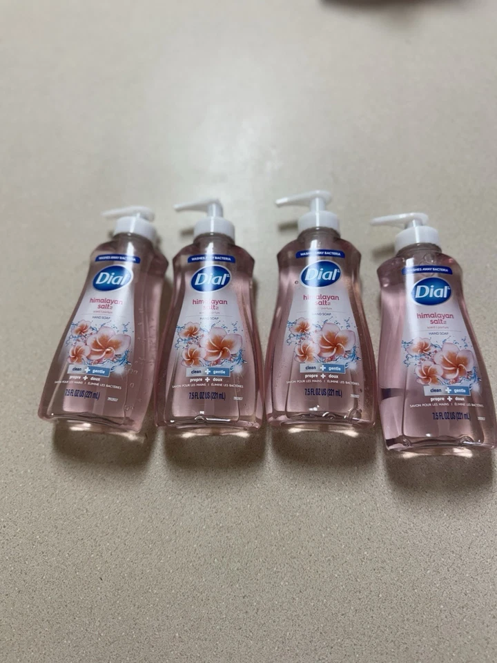 4pk Dial Himalayan Salt Liquid Hydrating Hand Soap 7.5 Oz Fast